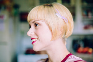 Vintage Lovebird Barrettes