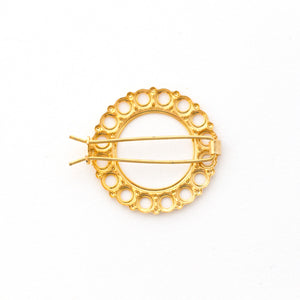 back of vintage french hair clip from 1950s 1960s