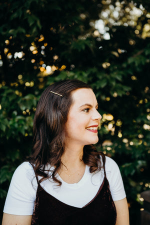 Pearl Brass Bobby Pins