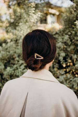 Pearl Brass Hair Pins