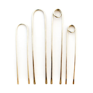 Silver Horseshoe Hair Pins