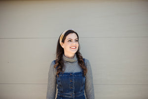 Teal Flower Wire Headband