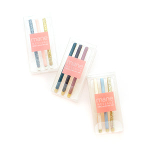 bobby pin barrettes hair pins by mane message. neutral glitter hair accessories