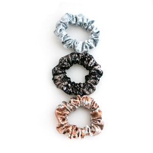 Metallic Velvet Scrunchies