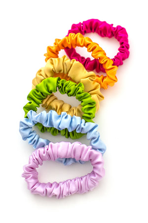 Colorful Silk Scrunchies