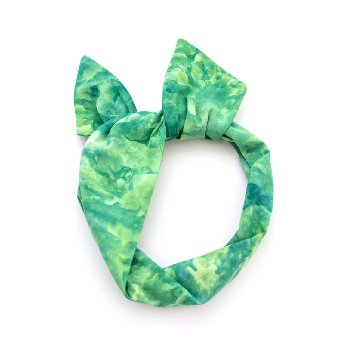 Green Tie Dye Wire Headband