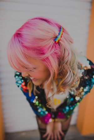 Vintage Pride Heart Barrette