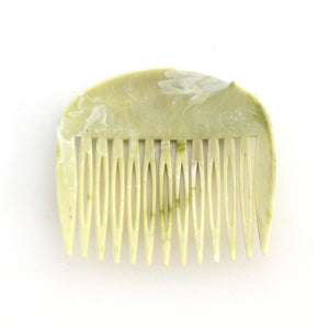 Vintage Floral Green Marbled Combs