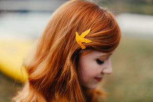 a clothes horse blog wearing bird vintage barrette by mane message