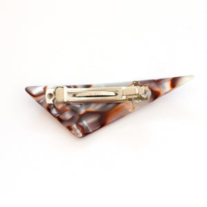 Vintage Faux Pearl Triangle Barrette