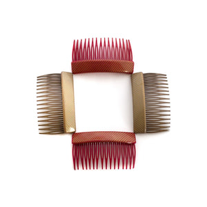 Vintage Folded Stripe Combs